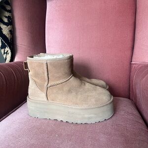 Women's UGG Platform Boots in Chestnut